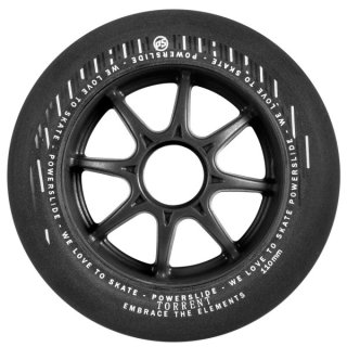 Powerslide Torrent Rain Wheels 4er Pack Black 110mm 84A