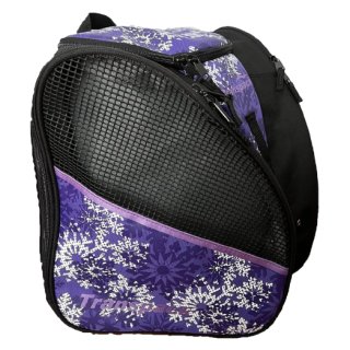 Transpack Back Pack Rucksack Purple Snowflake