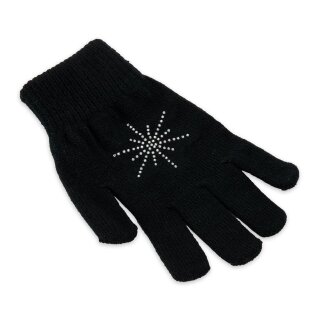 GRAF Handschuhe black mit Strass M