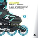 Rollerblade Microblade schwarz/hellblau EU 33-36,5  / US 2-5