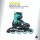 Rollerblade Microblade schwarz/hellblau EU 33-36,5  / US 2-5