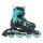 Rollerblade Microblade schwarz/hellblau EU 33-36,5  / US 2-5