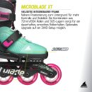 Rollerblade Microblade XT schwarz/meeresgrün EU 28-32  / US 11J-1
