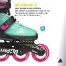 Rollerblade Microblade XT schwarz/meeresgrün EU 28-32  / US 11J-1