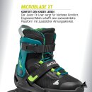 Rollerblade Microblade XT schwarz/petrol grün EU 33-36,5  / US 2-5