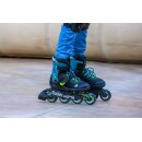 Rollerblade Microblade XT schwarz/petrol grün EU 33-36,5  / US 2-5
