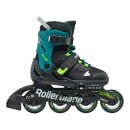 Rollerblade Microblade XT schwarz/petrol grün EU 33-36,5  / US 2-5