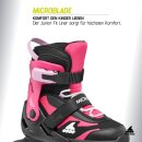Rollerblade Microblade schwarz/rosa EU 28-32  / US 11J-1