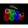 Powerslide Wheels 80mm 85A  Neons Red 4 pack