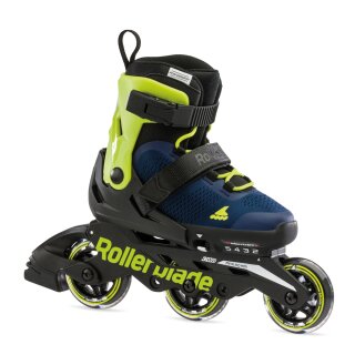 Rollerblade Microblade 3WD Royal Blau/Lime EU 36,5-40,5  / US 5-8