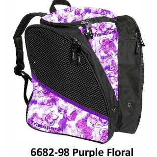 Transpack Back Pack Rucksack Purple Floral