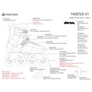 Rollerblade Twister XT schwarz/sand/rot